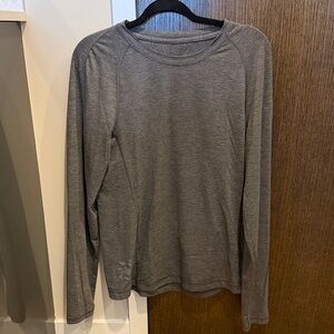 Men’s Lululemon Heather Gray Long Sleeve Top